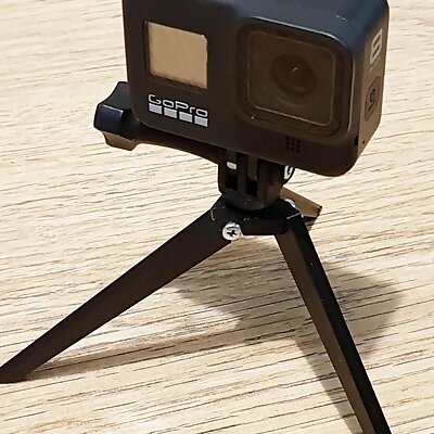 Mini foldable tripod for GoPro action cameras