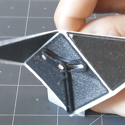 Folding Mechanism 3D printed on fabric