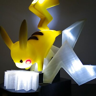 Volt Tackle Pikachu Lamp