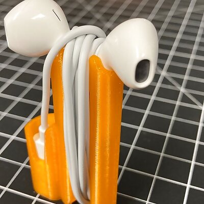 Apple earpods lightning cable holder  optimized for Prusa MK3MK3S