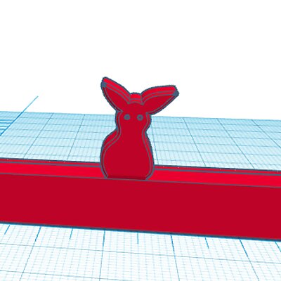 Bunny photo stand for wallet sized print
