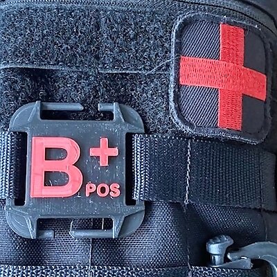 Blood Type Tags  MOLLE  all types