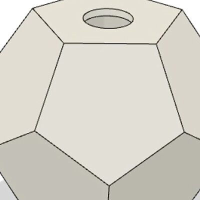 Dodecahedron Light Shade Base Model