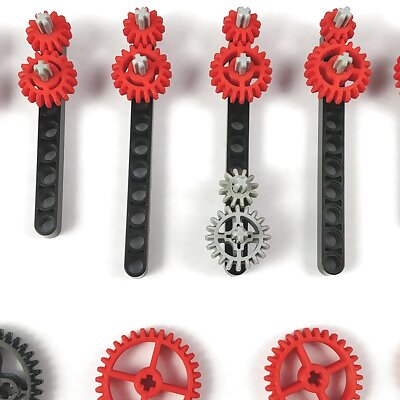 Lego Technic compatible gears with custom sizes