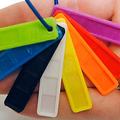 Filament Color Swatch Keychain