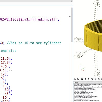3DVerkstan Euro ISO8383 stacking with openscad