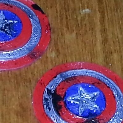 Captain America Shield earring size
