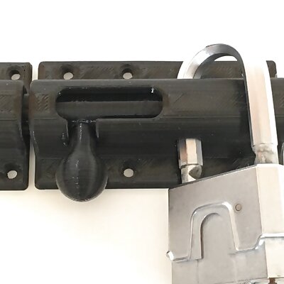 Lockable gate bolt