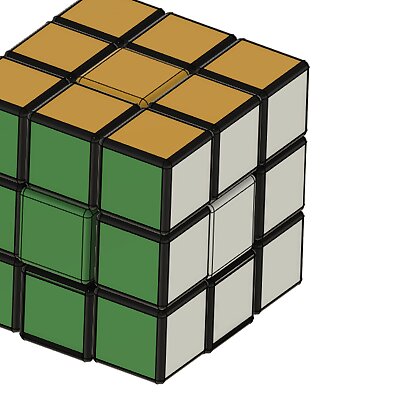 Fully 3D printed Rubiks Cube