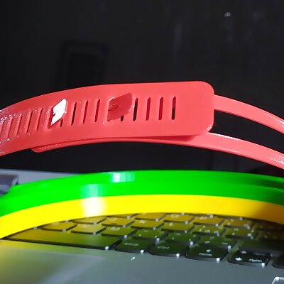 Flexible strap for Prusa face mask thicker version