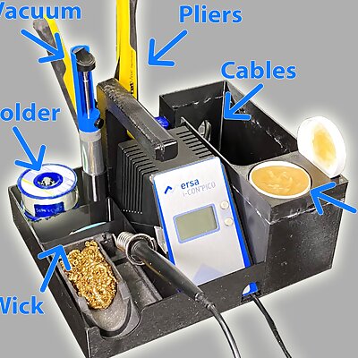 Soldering Station Caddy for Ersa Pico and Accessories