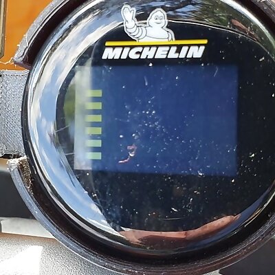 Motorcycle Michelin tyre pressure monitor  gauge mount