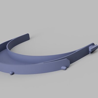 Shorter Headband for Face Shield with Closed Top