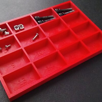 Screw Organising Tray With Numbers