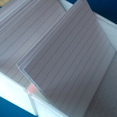Transport box for Index cards A7