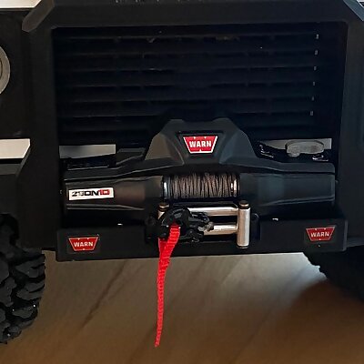 Front Bumper with 18 Warn Winch Mount for 3DSets Landy