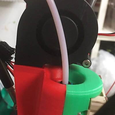 Anycubic Kossel e3D v6 Effector for 5015 part cooling fan
