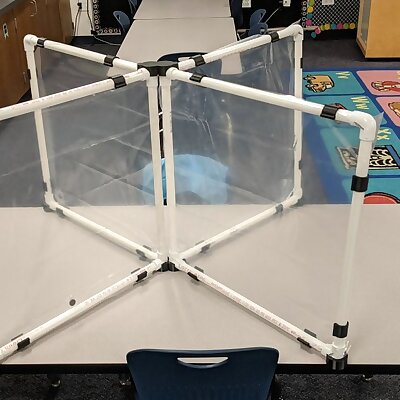 PVC Classroom Table Divider Hardware