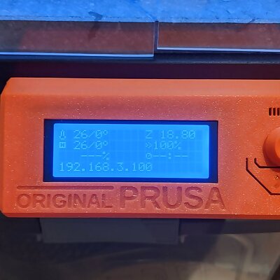 Prusa LCDScreen hanger quick mountunmount
