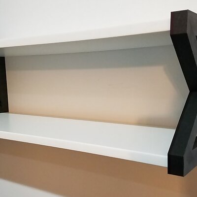 Wall shelf bracket for ikea Burhult shelves