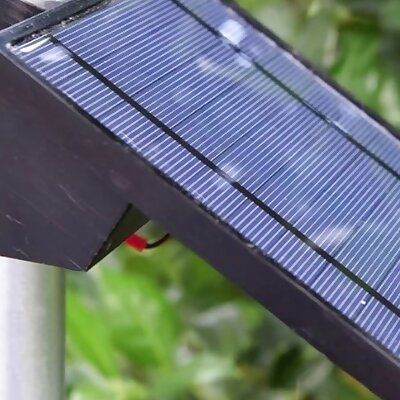 Solar panel pole mount  electronics enclosure