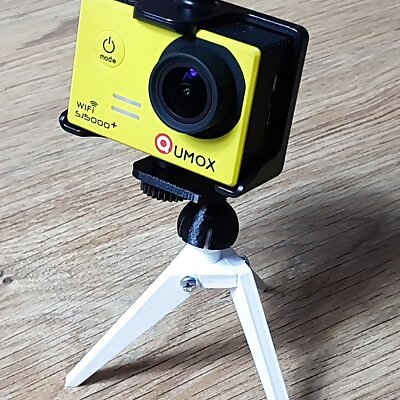 Tiny foldable tripod ecosystem for different action cameras