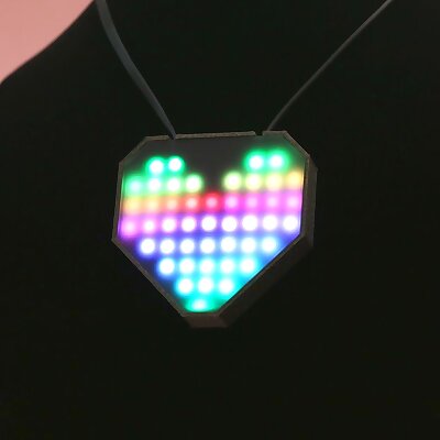 NeoPixel LED Heart Necklace