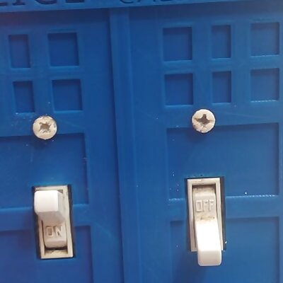 Double and triple tardis light switch cover