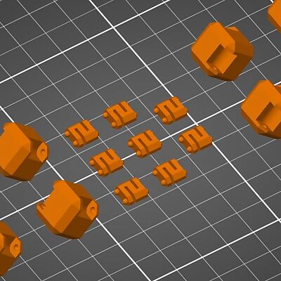 Fidget cube with small sides and print optimized Shinges