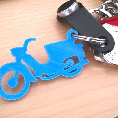 Moped Keychain