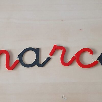 Extruded letters for children