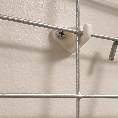 Wire mesh panel wall hangers