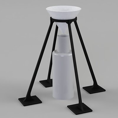 Filter Paper Holder for 190 micron Paint Strainers used in resin printing