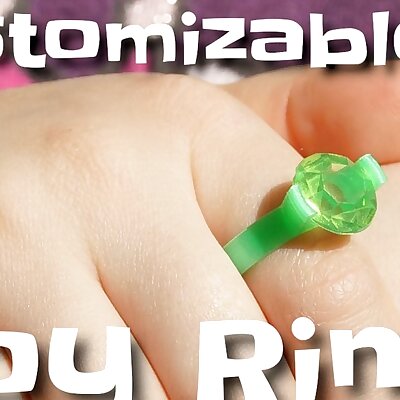 Customizable toy ring