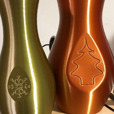 Holiday theme vases