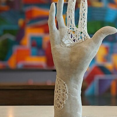 Rodin Voronoi Sculpture  Right Hand of Pierre and Jacques de Wissant