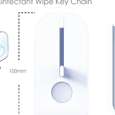 Disinfectant Wipe Keychain FFF