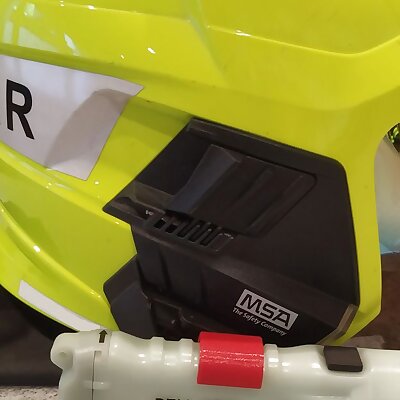Peli 3310 holder for MSA fire department helmets