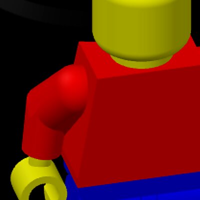 Multi Color Lego Mini Fig Neckerchief Slide