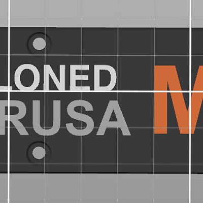 Multimaterial Cloned PRUSA MINI front Y plate