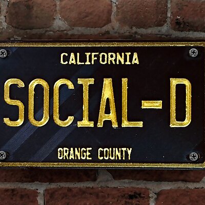 Social Distortion 🎸 Licence Plate