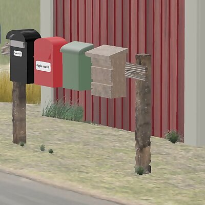 Mailboxes 187 H0 scale 8 designs
