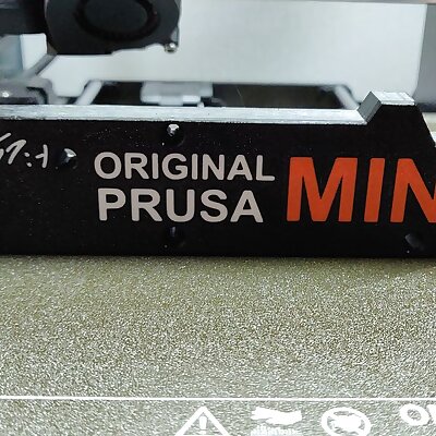 Prusa MINI front Y plate signed by Josef Prusa this is a recreation
