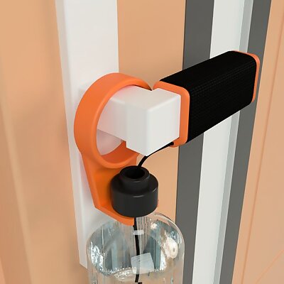 Sanitizing door handle