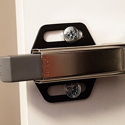 Blum hinge damper adapter with snap fit