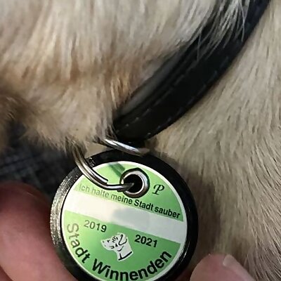 Cover for German dog tax tag Hundesteuermarke
