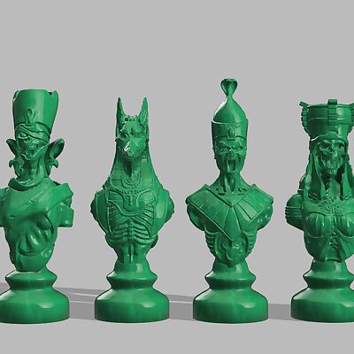 Undead Chess Pieces  Resized and Rebased