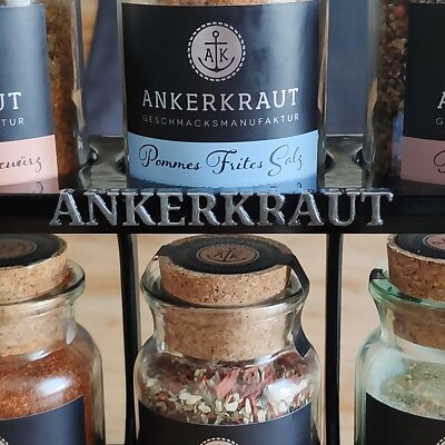 Spice Rack for Ankerkraut Spicemixes stackable MM