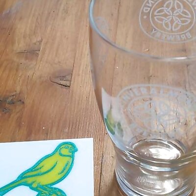 Norwich City canary beermat