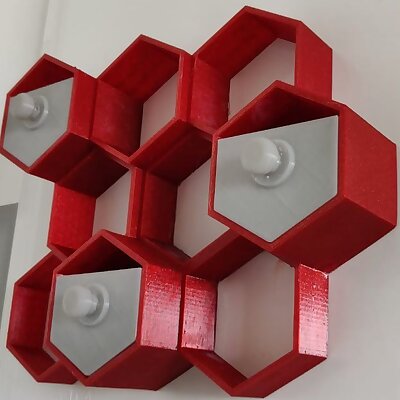 hexagon wall mount